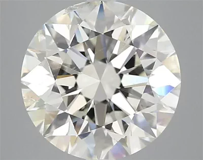 4.51ct H SI2 Rare Carat Ideal Cut Round Diamond