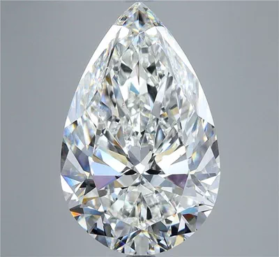 6.01ct G VS2 Rare Carat Ideal Cut Pear Diamond