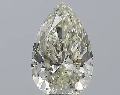 4.01ct J SI2 Rare Carat Ideal Cut Pear Diamond