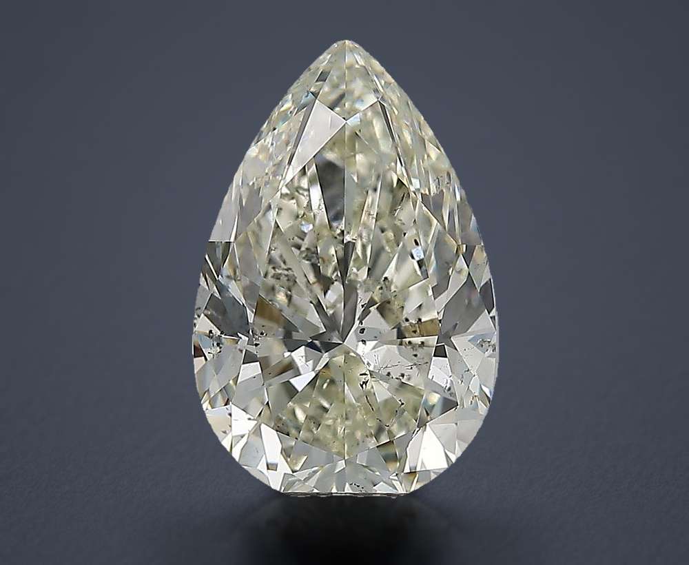 4.01ct J SI2 Rare Carat Ideal Cut Pear Diamond