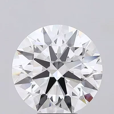 6.04ct D FL Rare Carat Ideal Cut Round Lab Grown Diamond