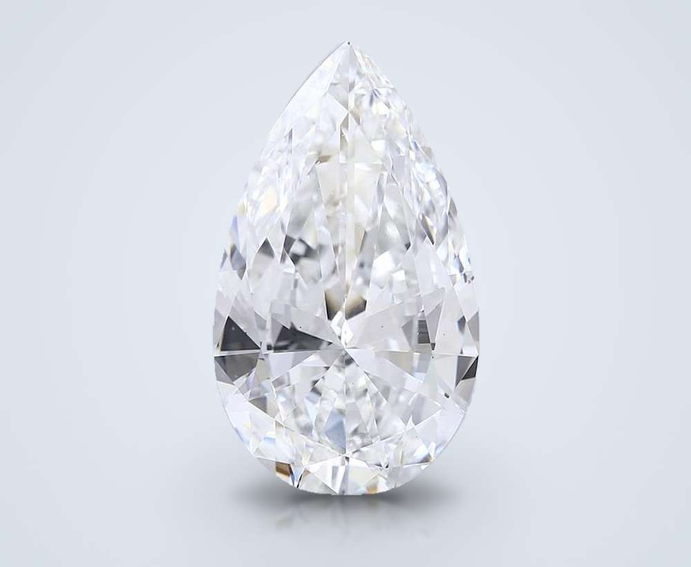 15.05ct F VS1 Very Good Cut Pear Lab Grown Diamond