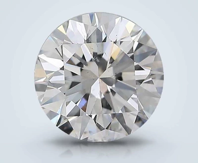 3.01ct F SI2 Rare Carat Ideal Cut Round Diamond
