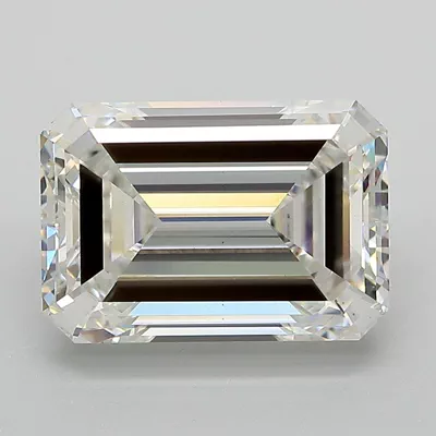 4.27ct F VS1 Rare Carat Ideal Cut Emerald Lab Grown Diamond