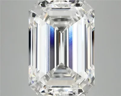 12.62ct F VVS2 Rare Carat Ideal Cut Emerald Lab Grown Diamond