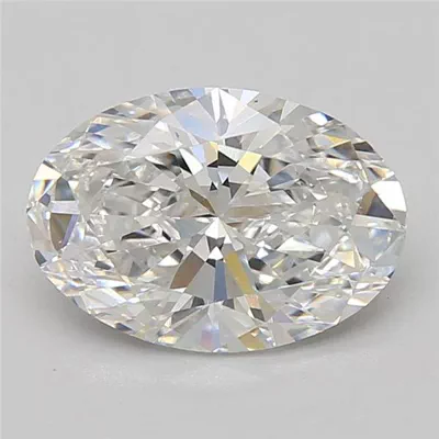 3.07ct D VS1 Rare Carat Ideal Cut Oval Lab Grown Diamond