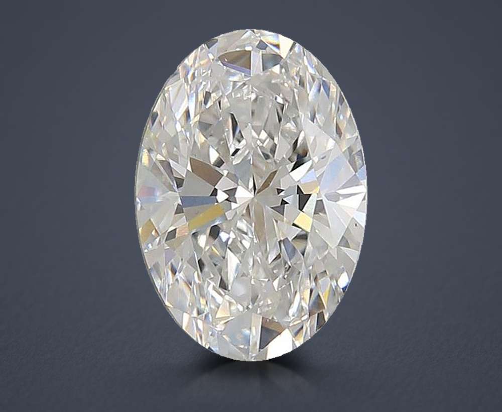 3.07ct D VS1 Rare Carat Ideal Cut Oval Lab Grown Diamond