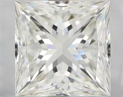 4.01ct J VVS2 Excellent Cut Princess Diamond