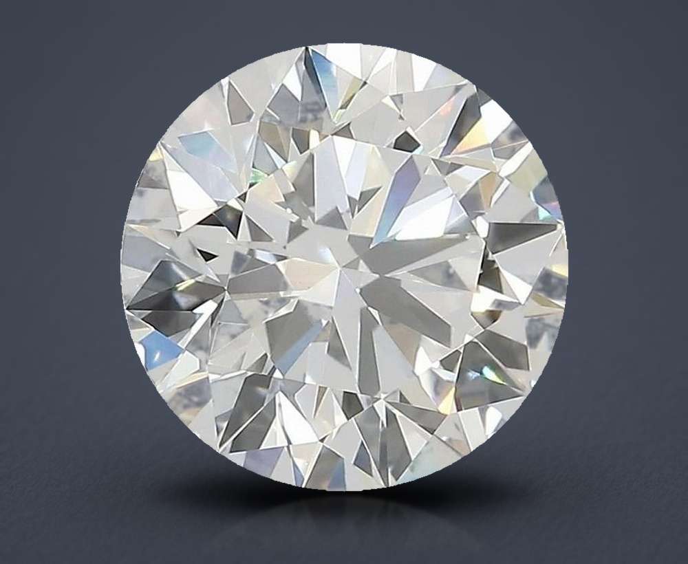 3.44ct F VVS2 Rare Carat Ideal Cut Round Lab Grown Diamond