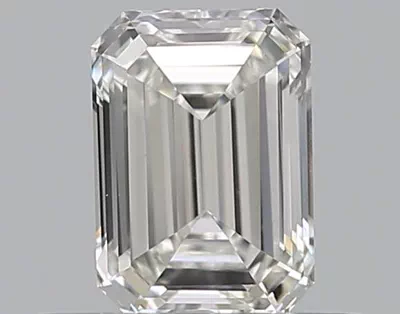 0.43ct H SI1 Rare Carat Ideal Cut Emerald Diamond
