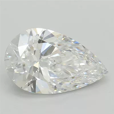 1.59ct D VS2 Rare Carat Ideal Cut Pear Lab Grown Diamond