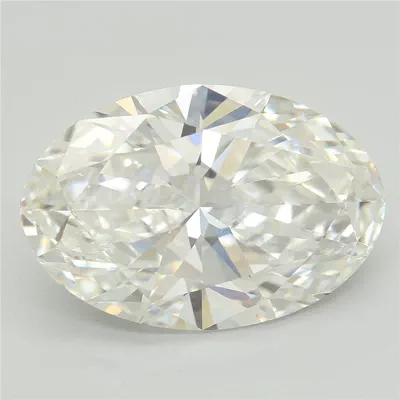 6.71ct G VVS2 Rare Carat Ideal Cut Oval Lab Grown Diamond