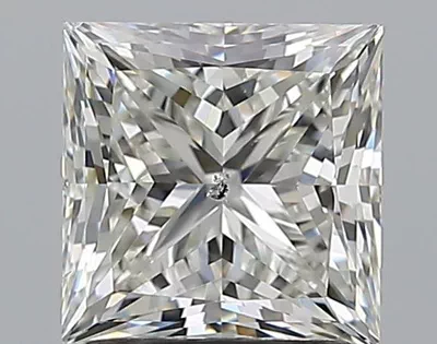 1.70ct I SI1 Rare Carat Ideal Cut Princess Diamond