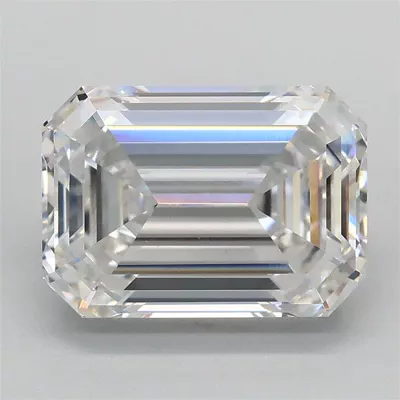 3.02ct E VS1 Rare Carat Ideal Cut Emerald Lab Grown Diamond