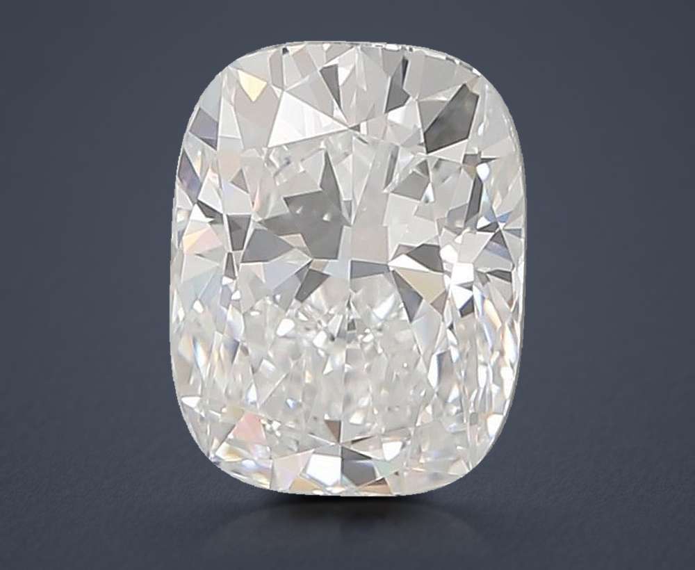 4.07ct E VVS2 Very Good Cut Cushion Lab Grown Diamond