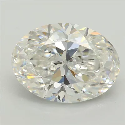 3.84ct E VS1 Rare Carat Ideal Cut Oval Lab Grown Diamond