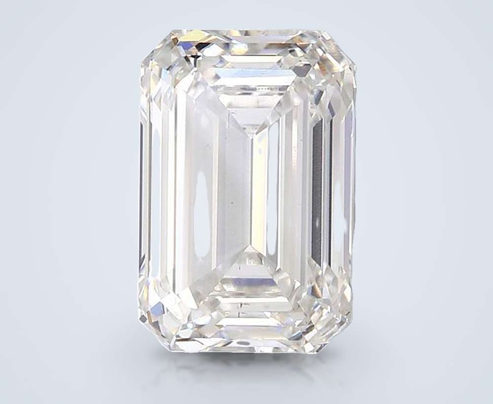 11.23ct H VS2 Rare Carat Ideal Cut Emerald Lab Grown Diamond