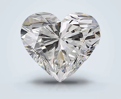 3.20ct F VS2 Rare Carat Ideal Cut Heart Diamond