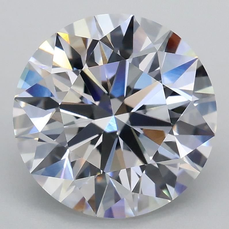3.09ct D VVS2 Rare Carat Ideal Cut Round Lab Grown Diamond