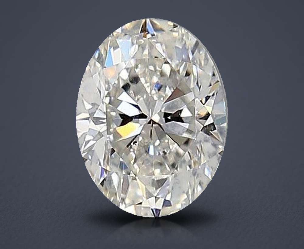 0.90ct H VS2 Very Good Cut Oval Diamond