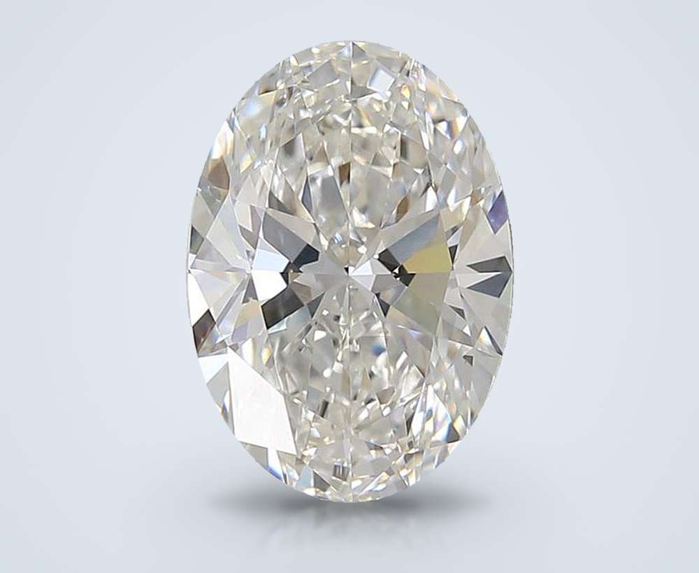4.05ct E VVS2 Rare Carat Ideal Cut Oval Lab Grown Diamond