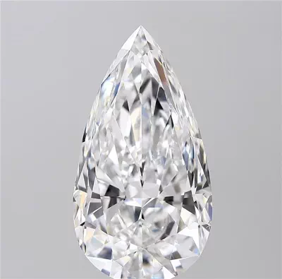 10.02ct D VS2 Very Good Cut Pear Diamond