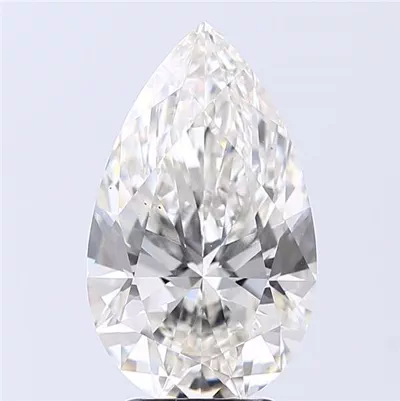 4.01ct H VS2 Rare Carat Ideal Cut Pear Lab Grown Diamond
