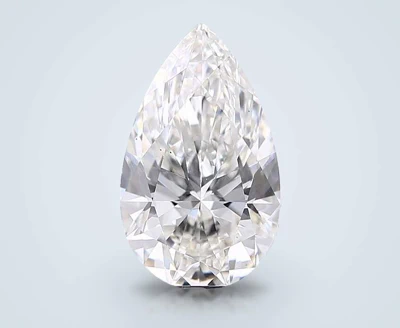 4.01ct H VS2 Rare Carat Ideal Cut Pear Lab Grown Diamond