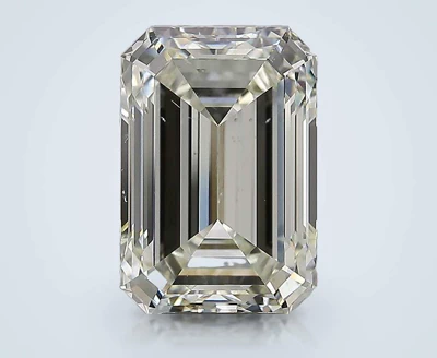 5.01ct K SI1 Rare Carat Ideal Cut Emerald Diamond