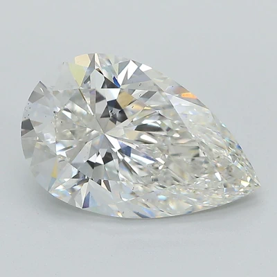 4.03ct F VS2 Rare Carat Ideal Cut Pear Lab Grown Diamond