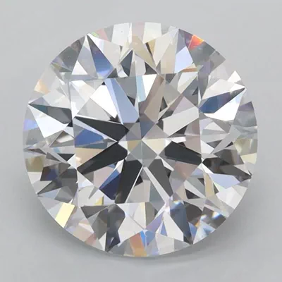 3.26ct D FL Rare Carat Ideal Cut Round Lab Grown Diamond