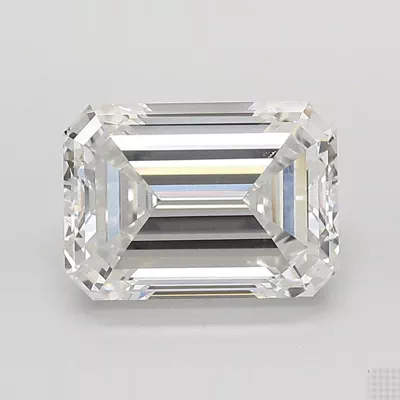 3.02ct F VS1 Rare Carat Ideal Cut Emerald Lab Grown Diamond