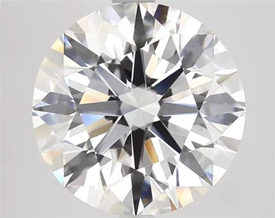 4.19ct E VVS2 Rare Carat Ideal Cut Round Diamond