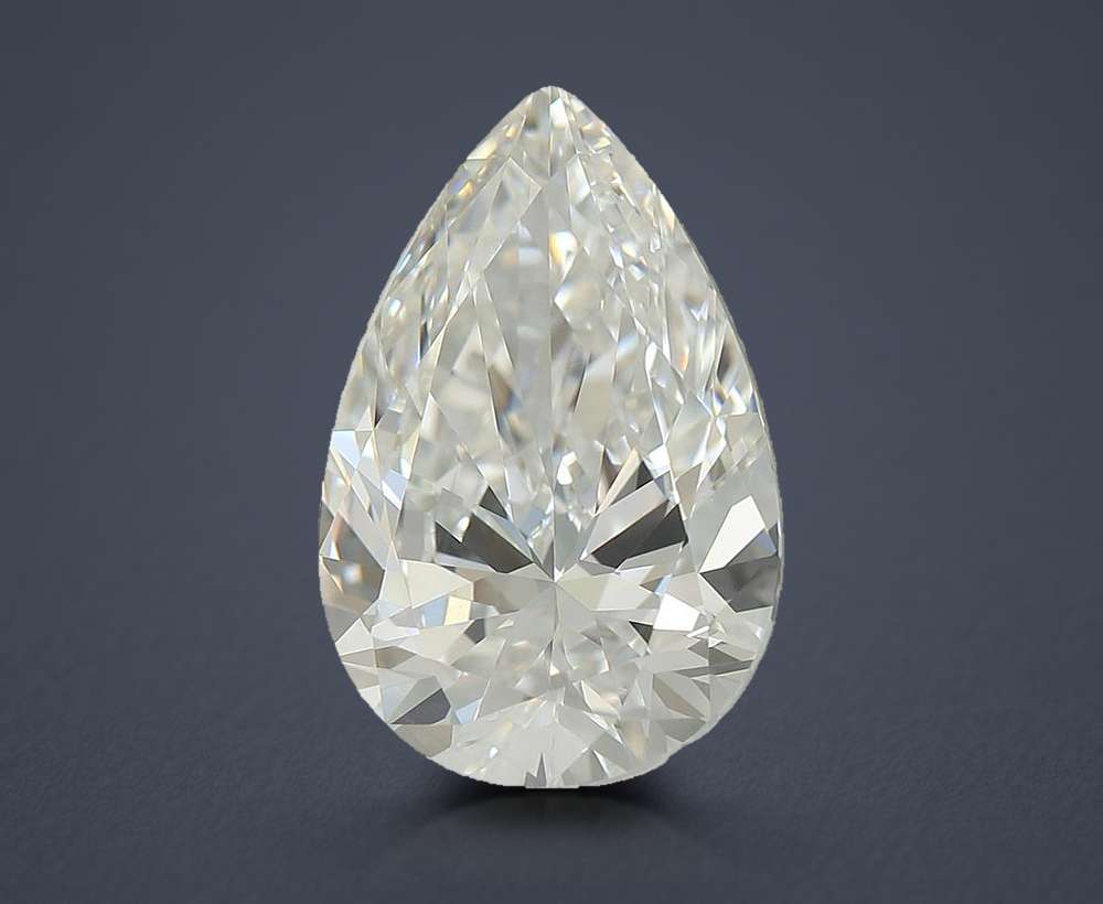 2.55ct F VVS2 Rare Carat Ideal Cut Pear Lab Grown Diamond