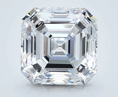 4.61ct E VS2 Rare Carat Ideal Cut Asscher Diamond