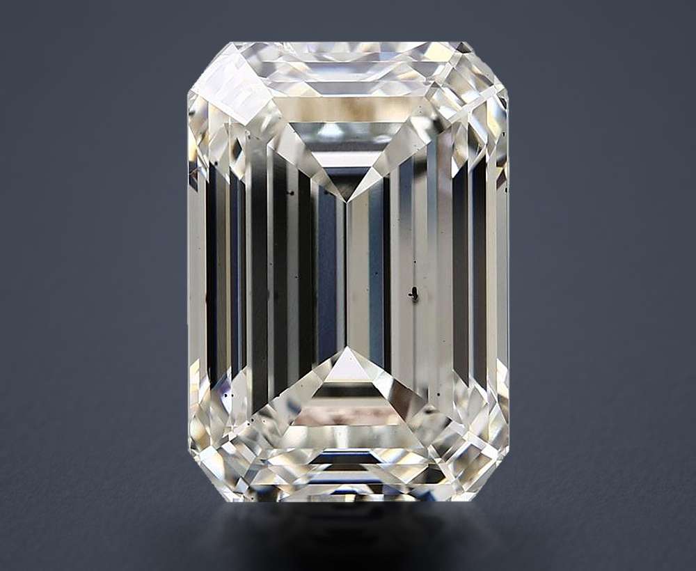 15.09ct H SI1 Rare Carat Ideal Cut Emerald Lab Grown Diamond