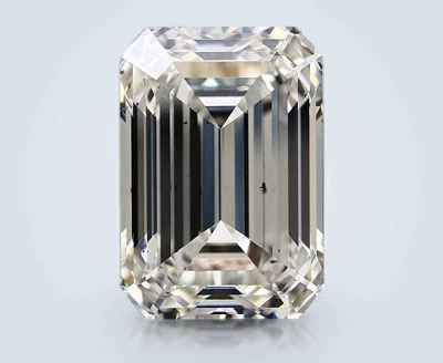 15.09ct H SI1 Rare Carat Ideal Cut Emerald Lab Grown Diamond
