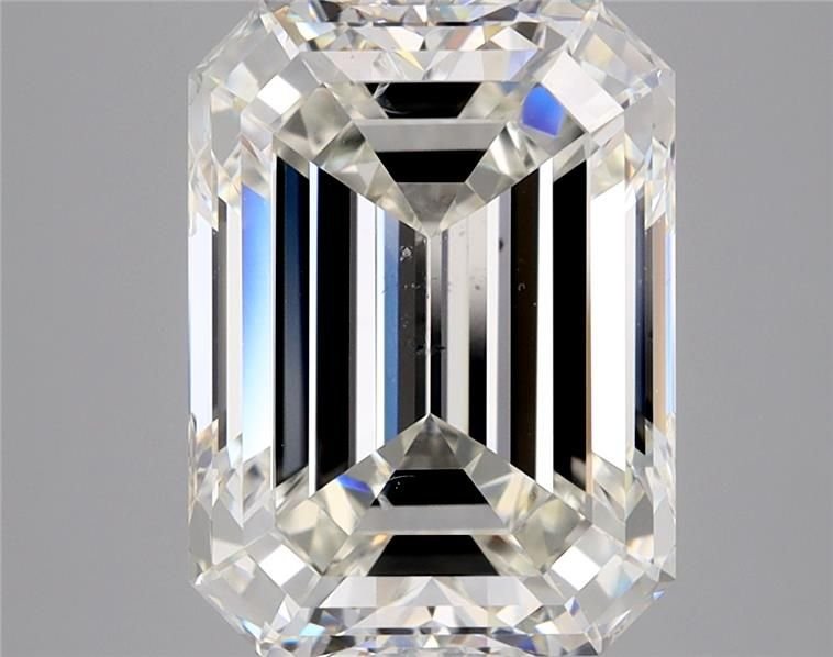 5.02ct I SI1 Rare Carat Ideal Cut Emerald Diamond