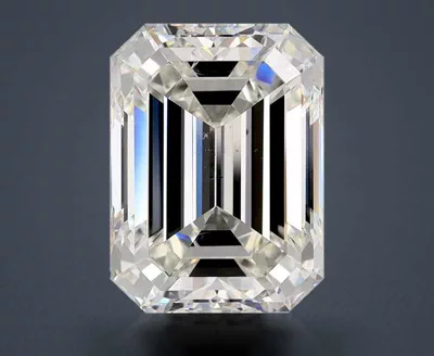 5.02ct I SI1 Rare Carat Ideal Cut Emerald Diamond
