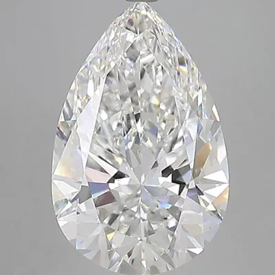 10.08ct F VS1 Rare Carat Ideal Cut Pear Lab Grown Diamond