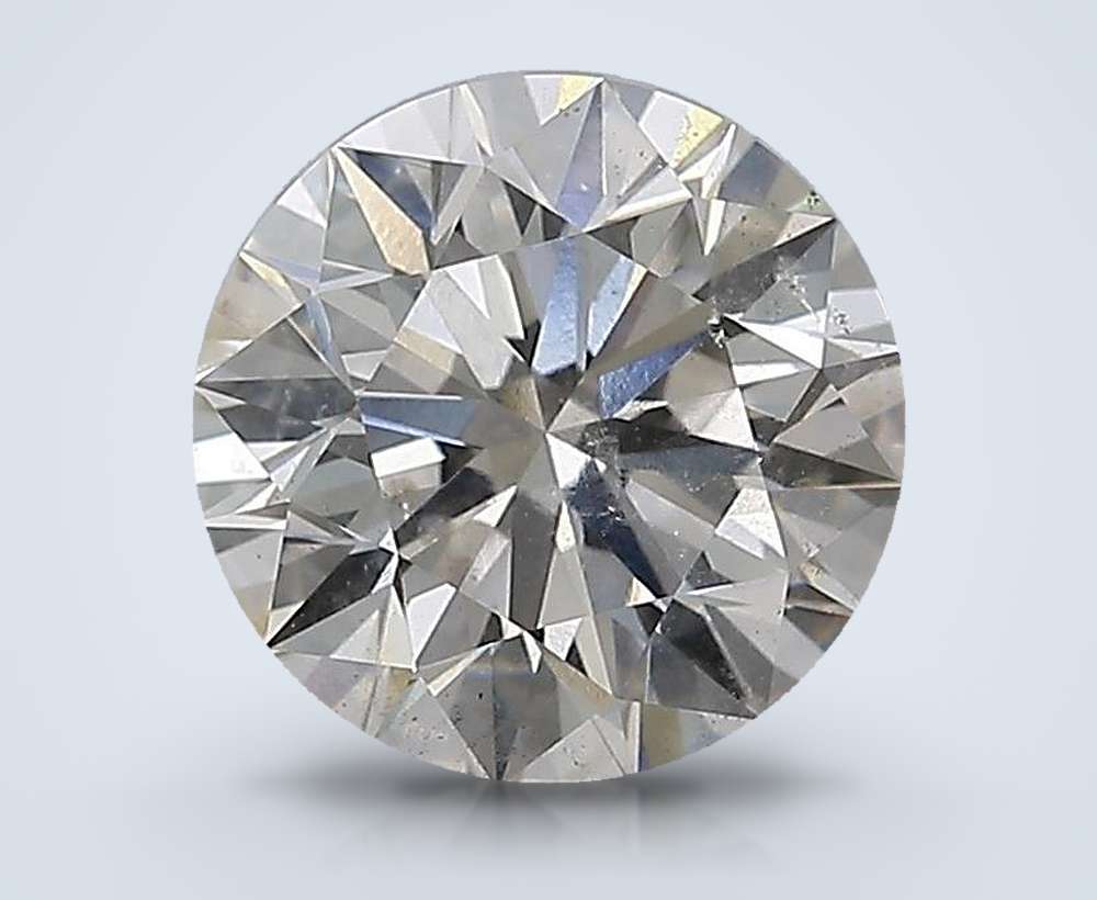 2.01ct I SI2 Rare Carat Ideal Cut Round Diamond