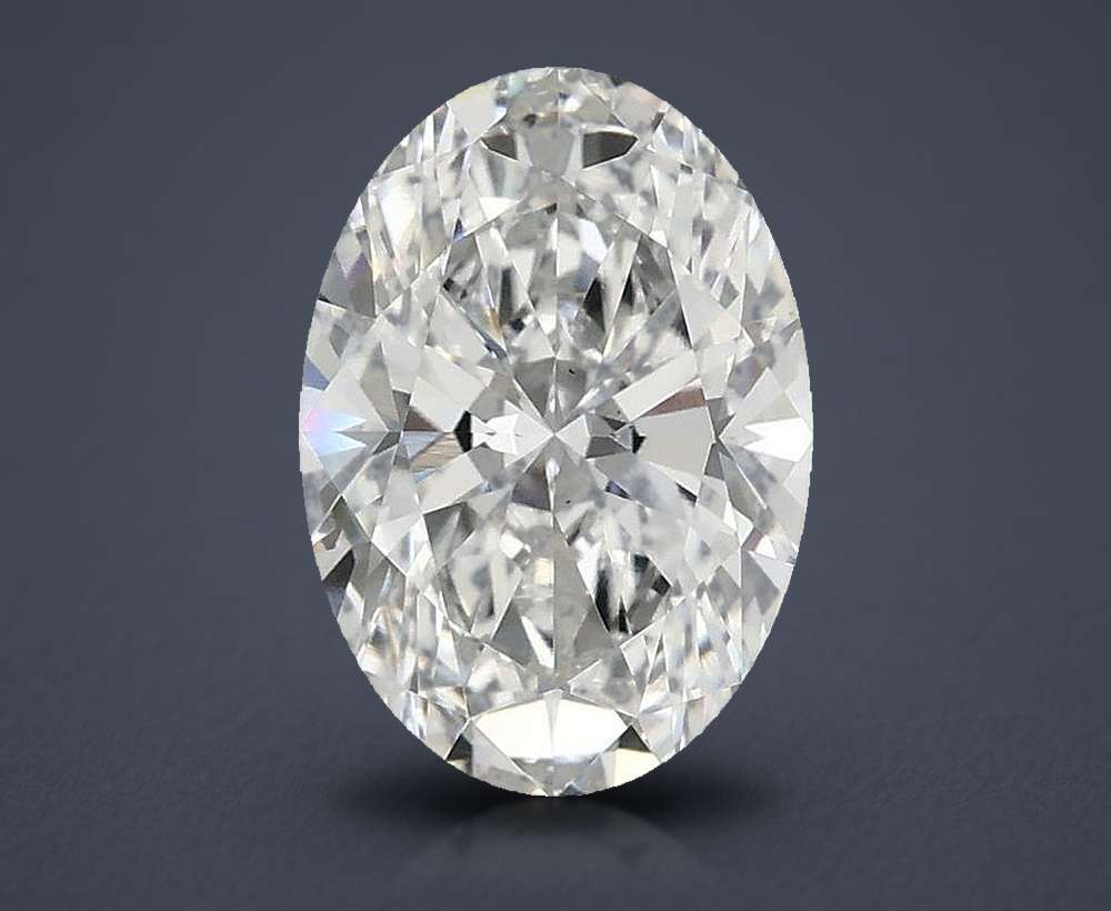 1.60ct E VS2 Rare Carat Ideal Cut Oval Lab Grown Diamond