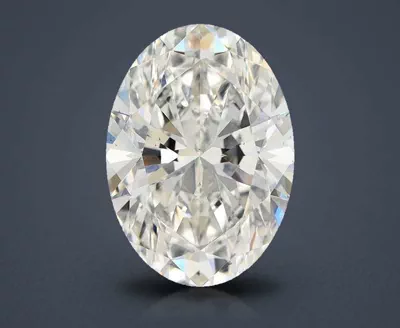 6.15ct H VS2 Rare Carat Ideal Cut Oval Lab Grown Diamond