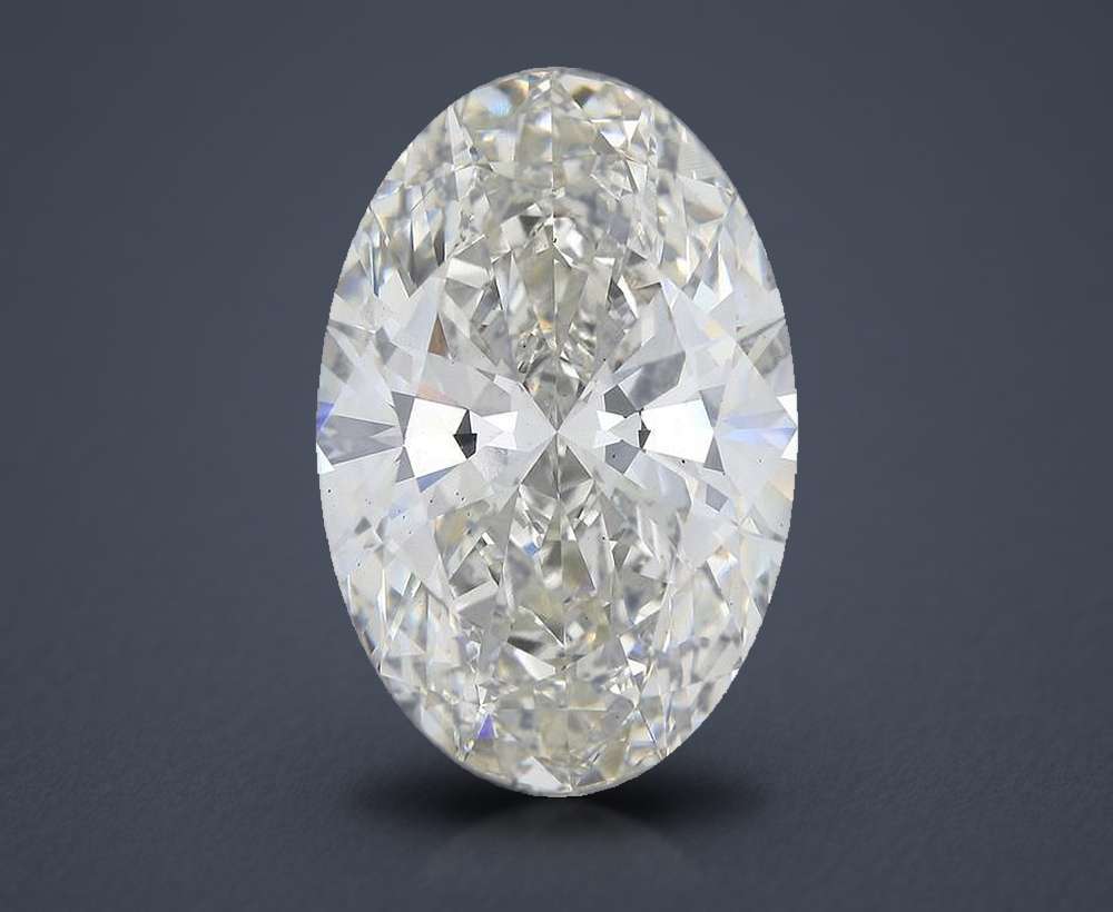 30.14ct H VS2 Rare Carat Ideal Cut Oval Lab Grown Diamond