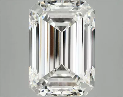 12.59ct F VVS2 Rare Carat Ideal Cut Emerald Lab Grown Diamond
