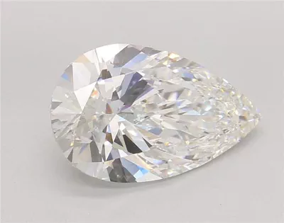 5.06ct G VS1 Rare Carat Ideal Cut Pear Lab Grown Diamond