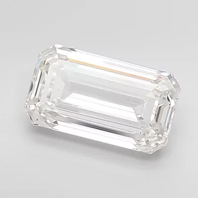4.02ct F VS2 Rare Carat Ideal Cut Emerald Lab Grown Diamond