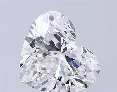 5.08ct F VVS2 Rare Carat Ideal Cut Heart Lab Grown Diamond