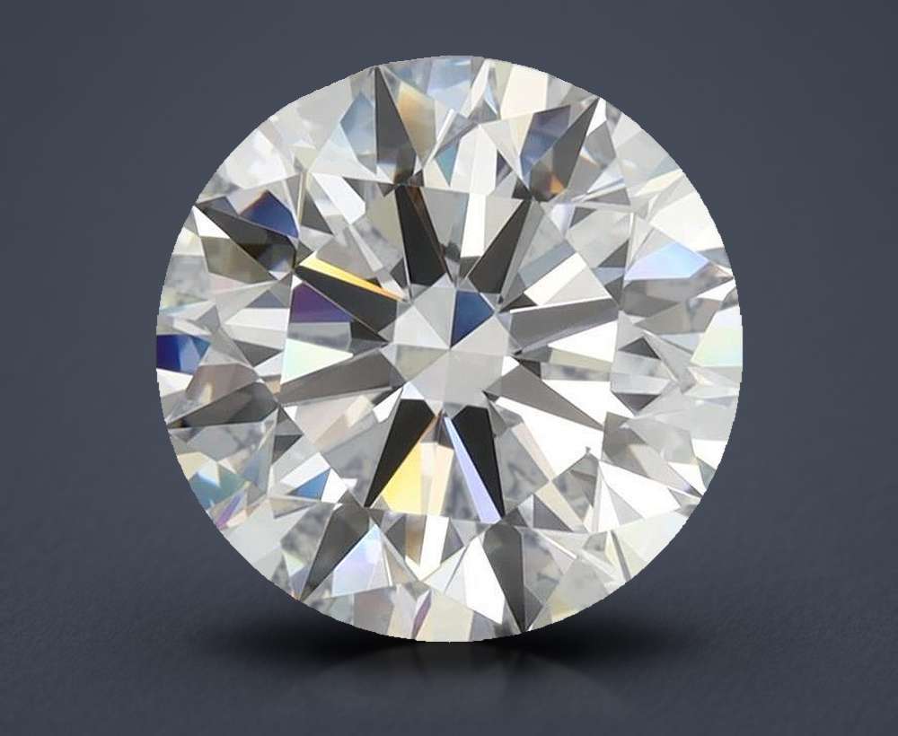 3.53ct F VVS2 Rare Carat Ideal Cut Round Diamond