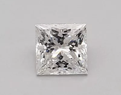 0.64ct D VVS2 Rare Carat Ideal Cut Princess Lab Grown Diamond